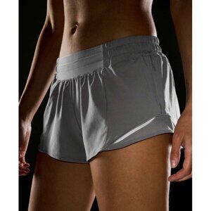 Lululemon Hotty Hot Low-Rise Lined Short 2.5" Size 6 Rhino Grey
